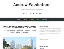 Tablet Screenshot of andrewwiederhorn.com
